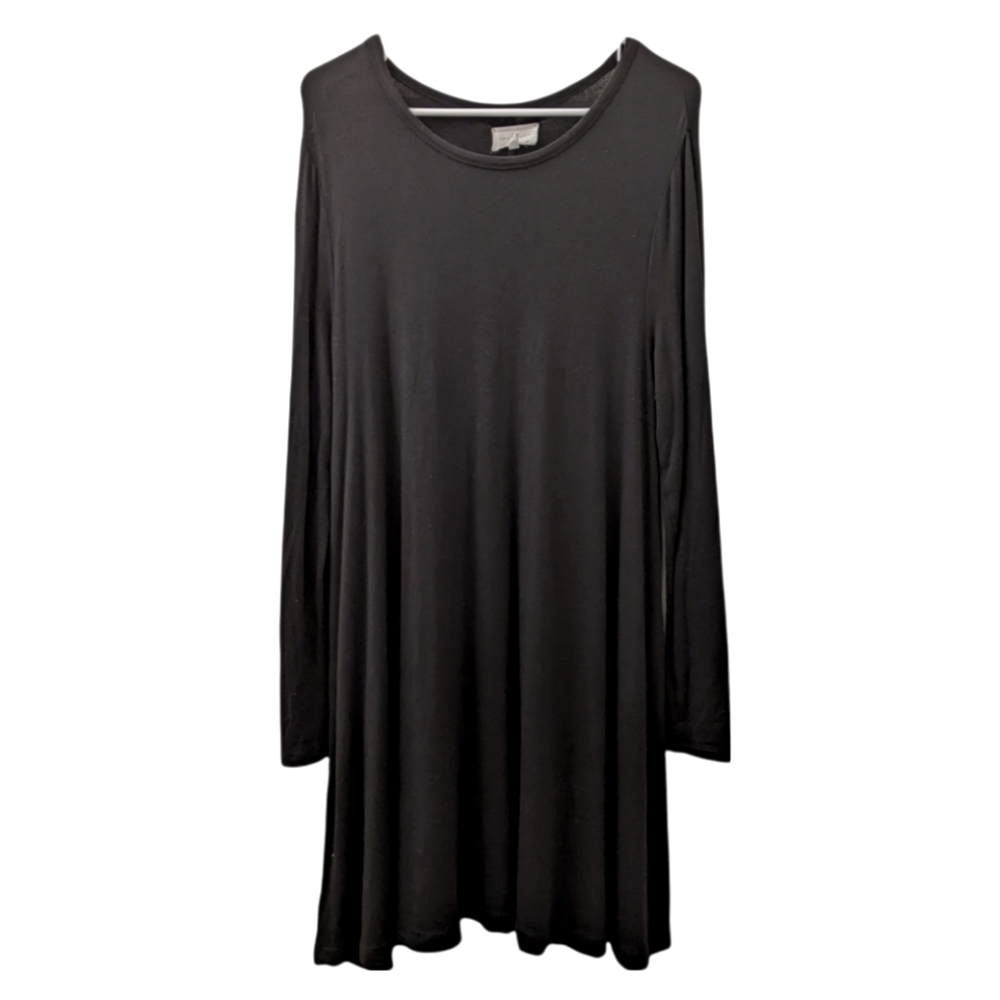 Lou & Grey Signaturesoft Swing Dress in Black - size M